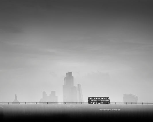 Bus Passing Waterloo Bridge