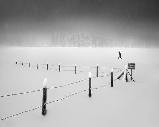 Golf course in winter